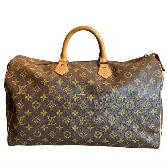 LOUIS VUITTON Vintage Monogram Speedy 40 Boston Bag Travel Weekender - Picture 3 of 15